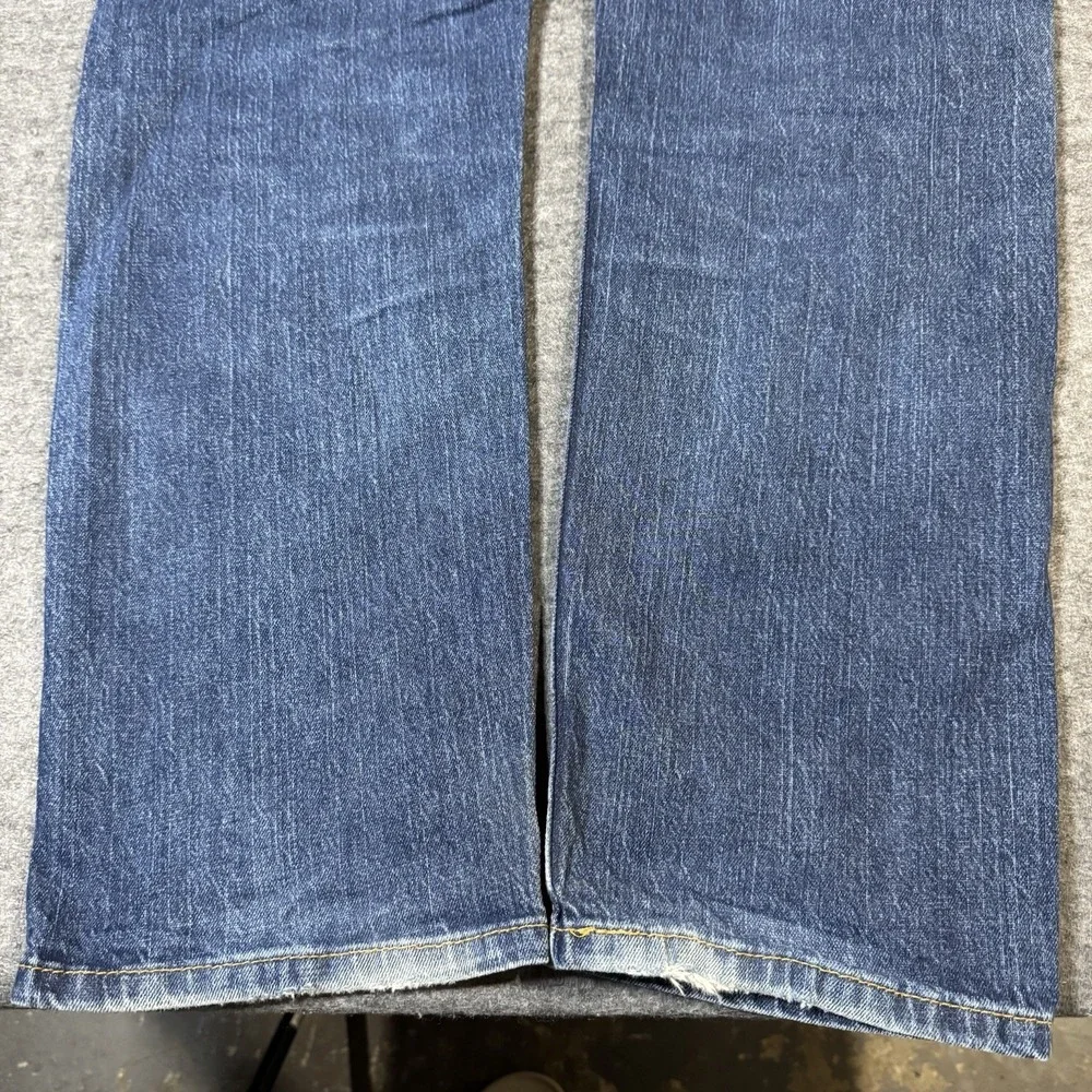 Levi's 505 Jeans Mens 36x32 (36x31.5) Regular Fit Straight Leg Dark Wash Denim